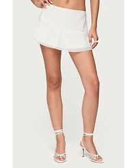 Edikted Women's Iona Chiffon Ruffle Mini Skirt