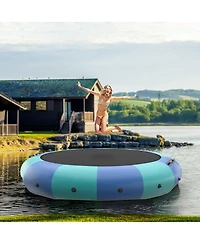 15 Feet Inflatable Splash Padded Water Bouncer Trampoline