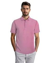 Scott Barber Prep Stripe Polo, Berry