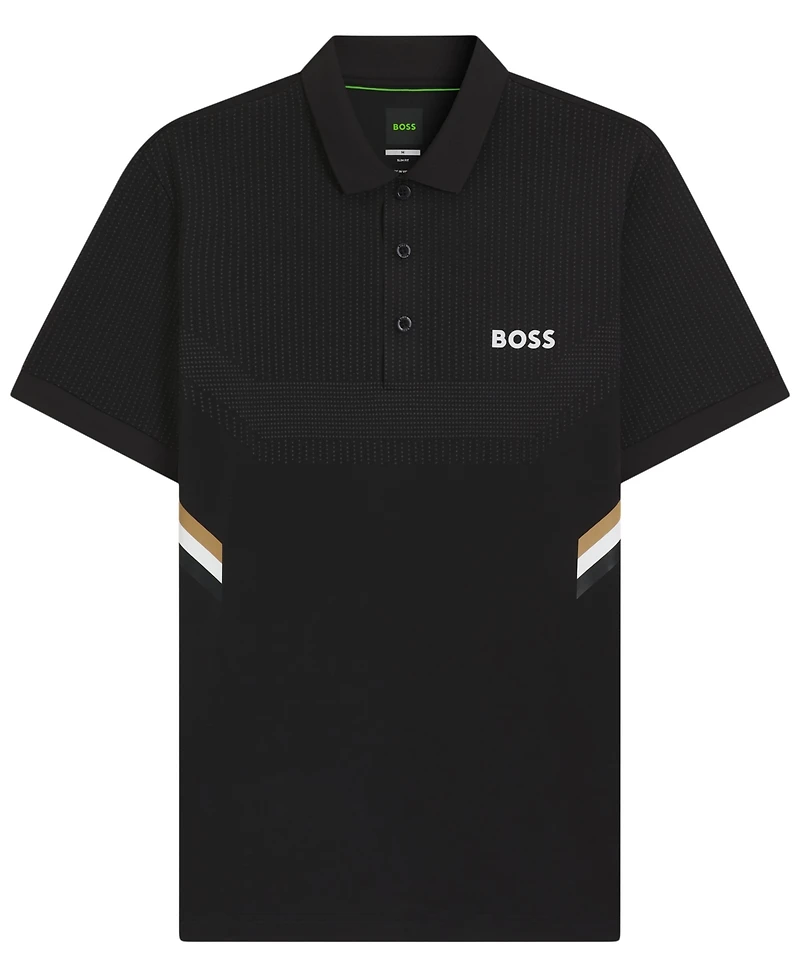 Boss by Hugo Men's Active Moisture Management Slim-Fit Polo Shirt