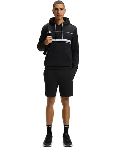 Boss by Hugo Men's Cotton-Blend Stripe Detail Shorts
