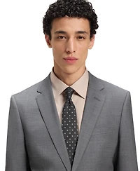 Boss by Hugo Boss Men's Silk-Blend Monogram Tie