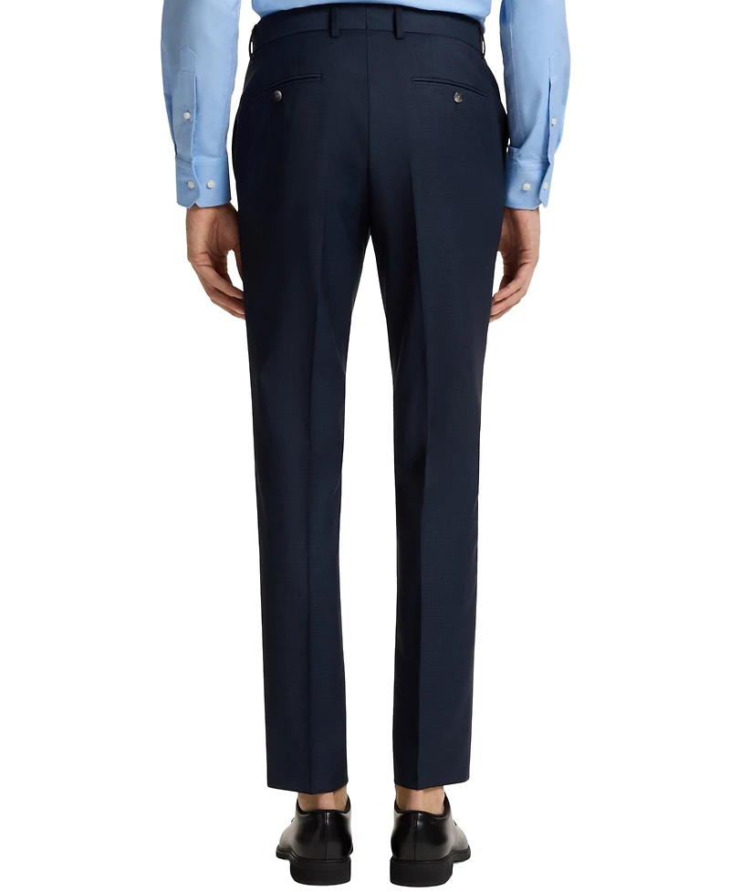 Boss by Hugo Men's Micro-Patterned Virgin Wool Slim-Fit Suit