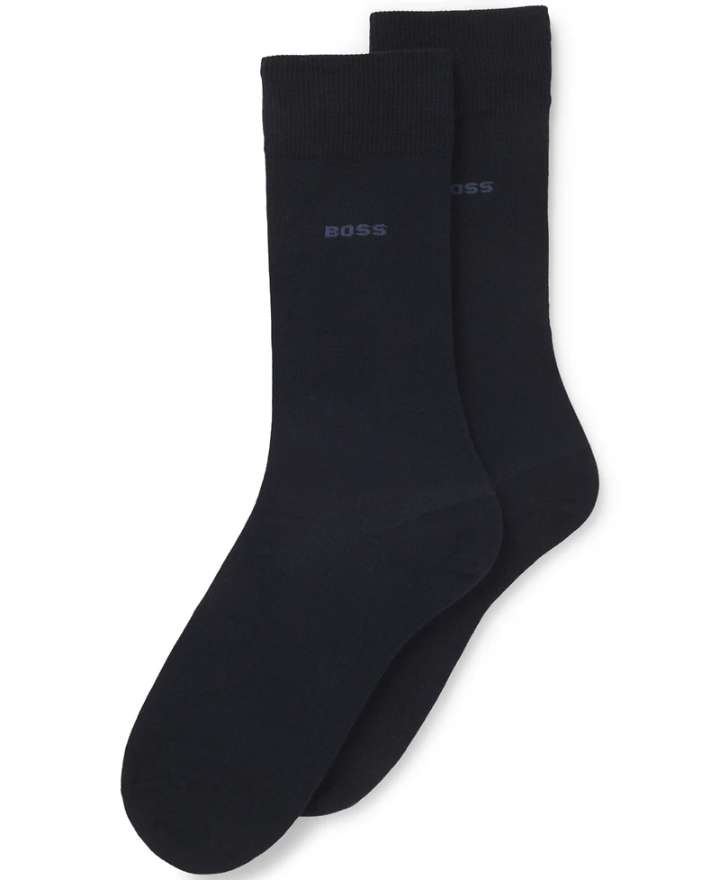 Boss by Hugo Boss Men's 2-Pack of Regular-Length Cotton Blend Socks