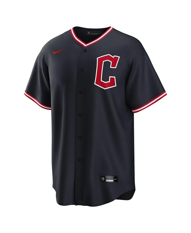 Nike Men's Steven Kwan Navy Cleveland Guardians Alternate Replica Jersey