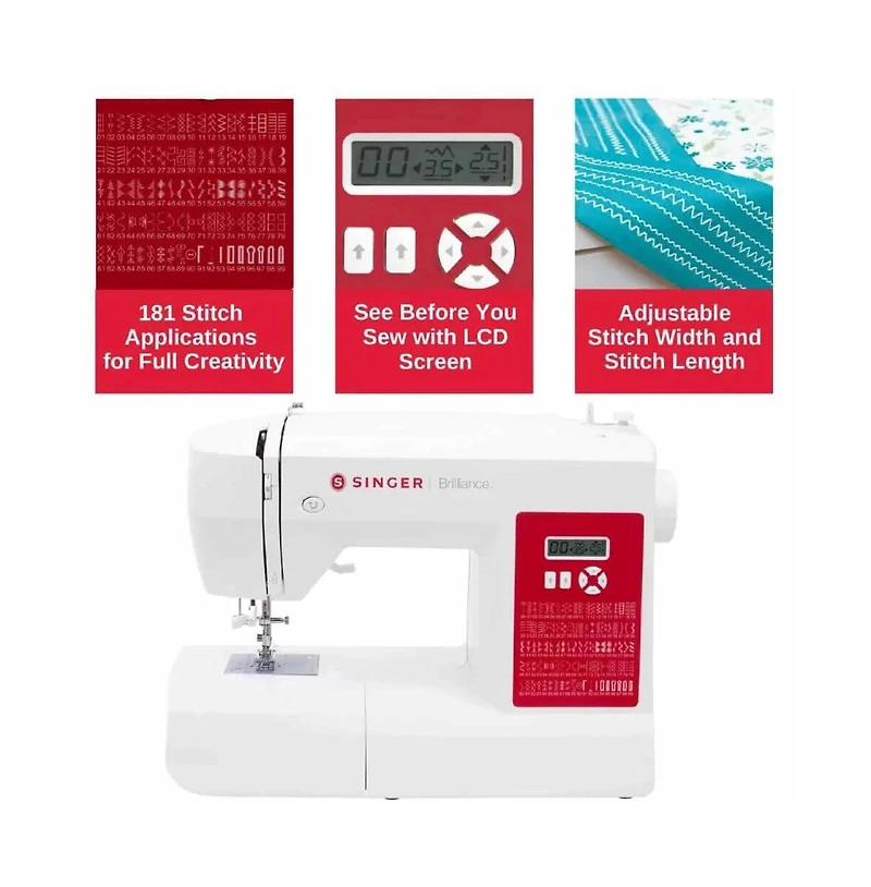 Singer Brilliance Plus Sewing Machine with Extension Table