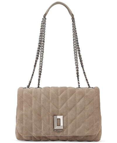 Karl Lagerfeld Paris Lafayette Small Leather Shoulder Bag