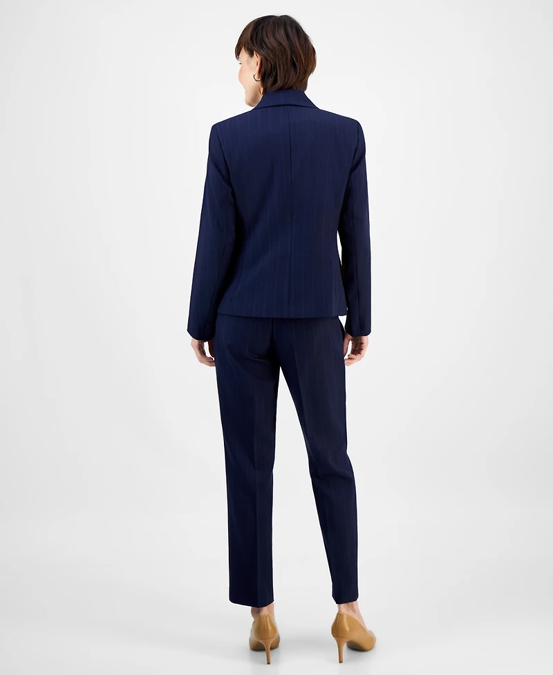 Le Suit Women's Notch-Collar One-Button Pantsuit Set, Regular & Petite