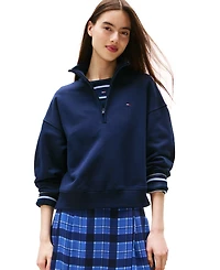 Tommy Jeans Women's Boxy Cotton Flag-Logo Sweatshirt