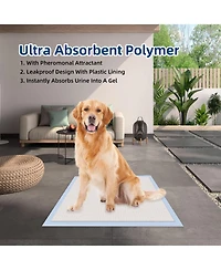 HoneyCare All-Absorb, Dog and Puppy Training Pads, Ultra Absorbent and Odor Eliminating
