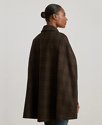 Lauren Ralph Women's Wool-Blend Cape Coat