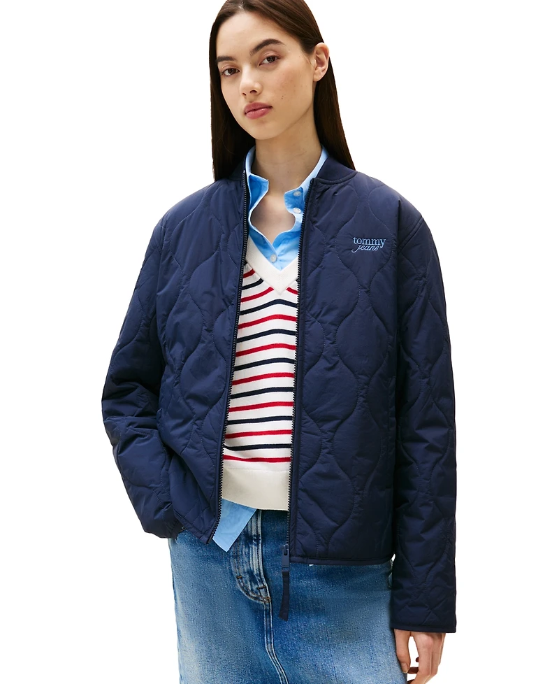 Tommy Jeans Women's Onion Quilt Logo Jacket