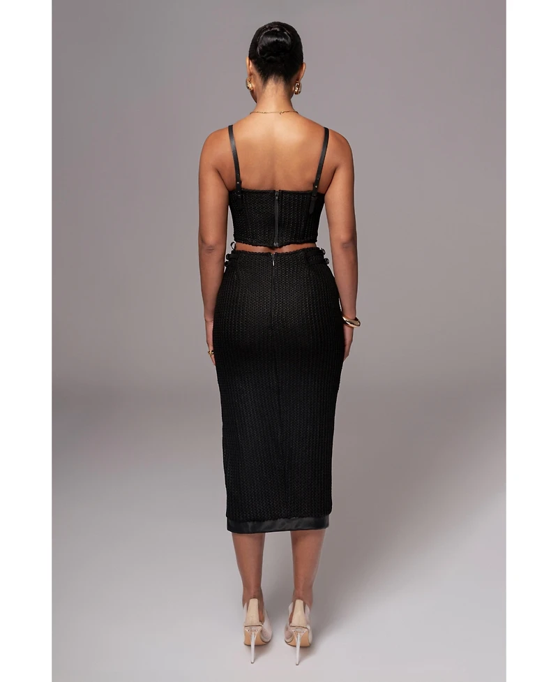 Jluxlabel Women's Textured Mystique Midi Skirt