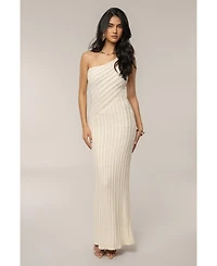 Jluxlabel Women's Fringe Knit Maxi Dress