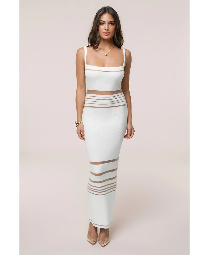 Jluxlabel Women's Striped Rib Knit Dress