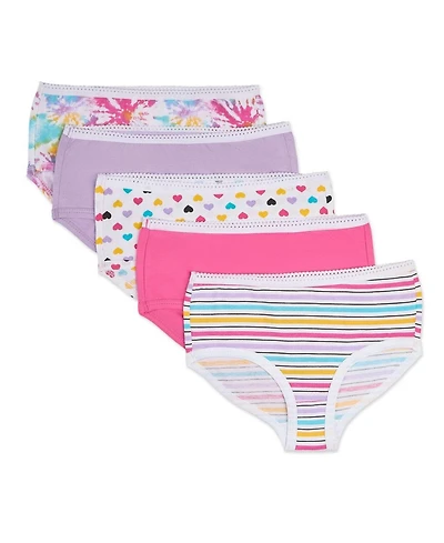 MeMoi Big Girls 5 Pair "Shine Bright" Brief Panties