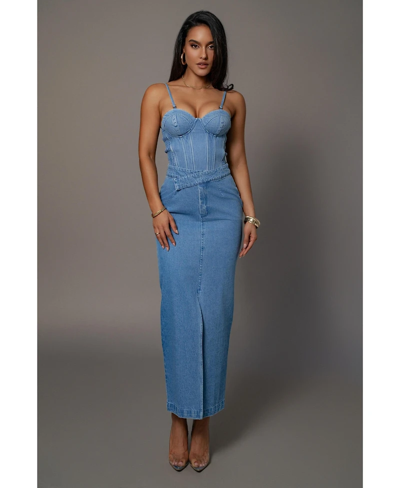 Jluxlabel Adana Denim Skirt