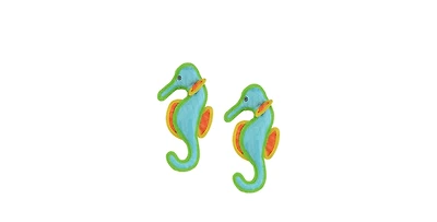 DuraForce Seahorse, 2-Pack, Durable Plush Squeaky Dog Toy
