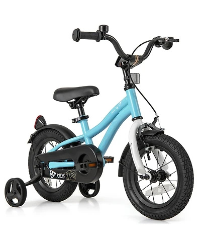 Kids Bike 12-Inch Children Training Bicycle with 2 Brake for 3-8 Years Old
