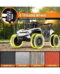 12V Kids Ride on Truck with 3 Speeds and Reverse Forward Function