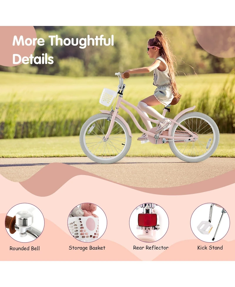 20 Inch Children Bicycle Adjustable Kids Bike with Double Brake System