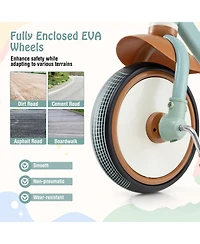 Toddler Tricycle Kids Trike with Adjustable Seat and Storage Basket Aged 3-5 Years Old