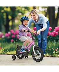 Kids Bike 12-Inch Children Training Bicycle with 2 Brake for 3-8 Years Old