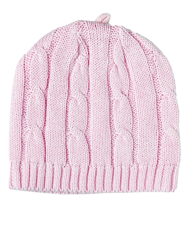 Baby Girls Cable Knit Beanie Hat