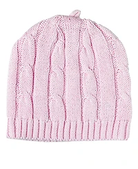Baby Girls Cable Knit Beanie Hat