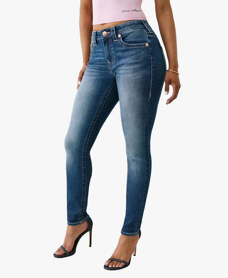 True Religion Women's Jennie Buddha Pocket Skinny Jeans
