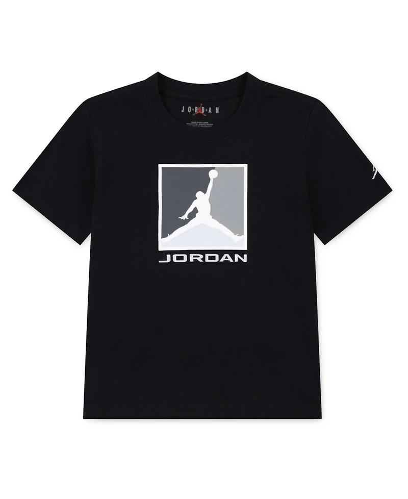 Jordan Toddler and Little Boys Flight Essentials Boxed Logo 3.0 T-Shirt