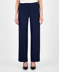 Le Suit Women's Notched Collar Wide-Leg Pantsuit Set, Regular & Petite