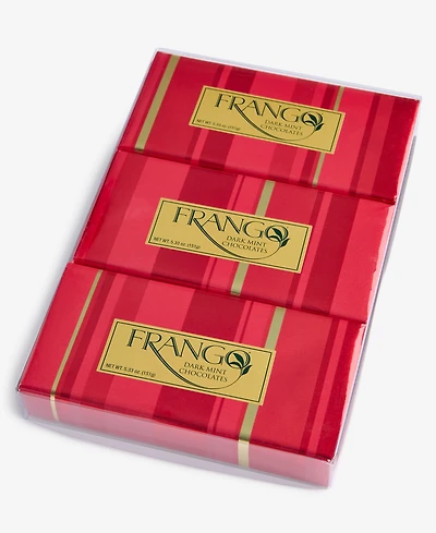 Frango Chocolates 3 Pack Holiday 1/3 Lb Wrapped Dark Mint Chocolate Gift Boxes, Created for Macy's