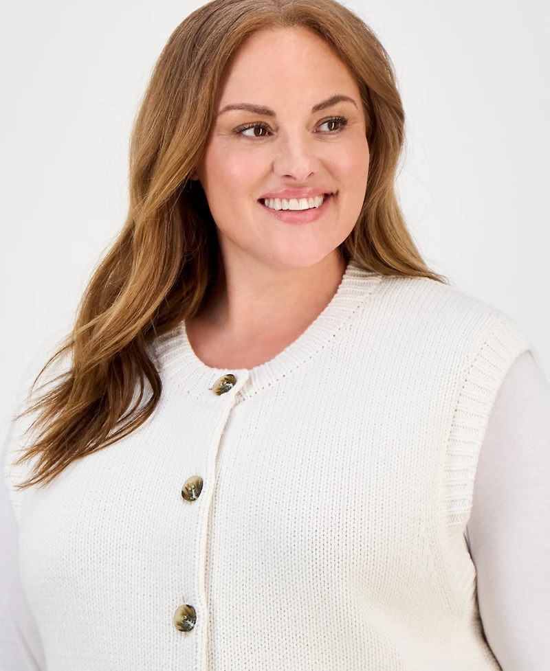 Anne Klein Plus Cardigan Sweater