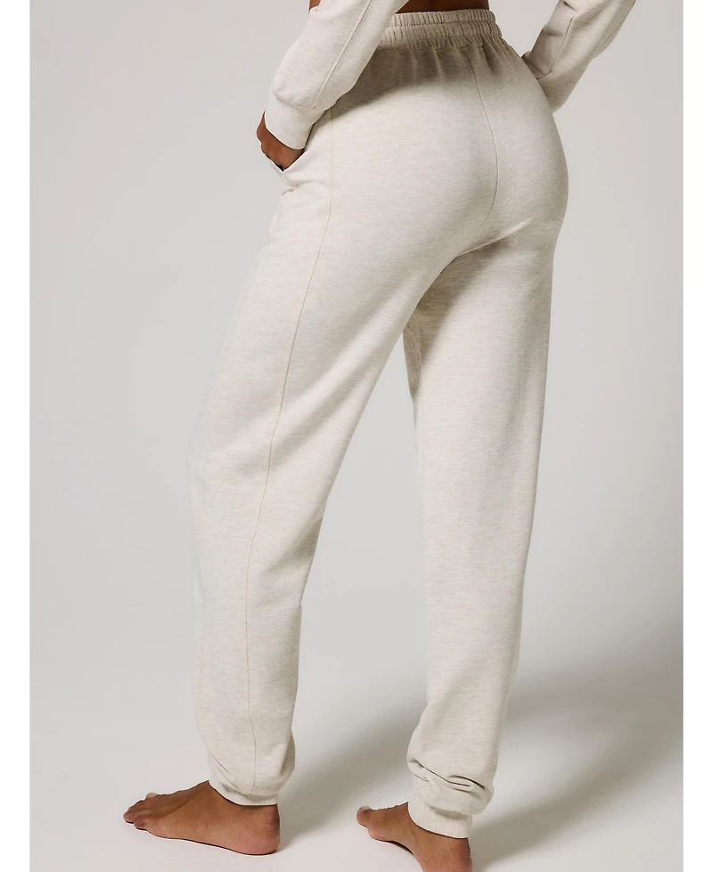 Lovall Women's Luxe Lounge Regular Jogger + Sweatshirt