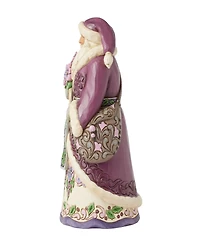 Jim Shore Purple Santa Figurine