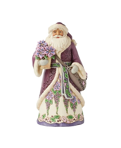 Jim Shore Purple Santa Figurine