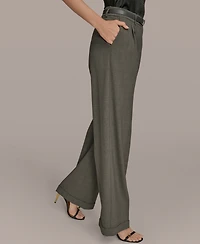 Donna Karan New York Women's Belted Wide-Leg Pants