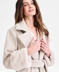 Anne Klein Women's Tie-Front Coat With Removable Tie