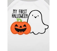 Baby Essentials Boys My First Halloween Bodysuit, Pants, Cap & Socks, 4 Piece Set