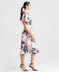 Natori Women's Cotton Short-Sleeve Shirtdress