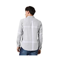 Campus Sutra Men's Tartan Plaid Button Up Shirt