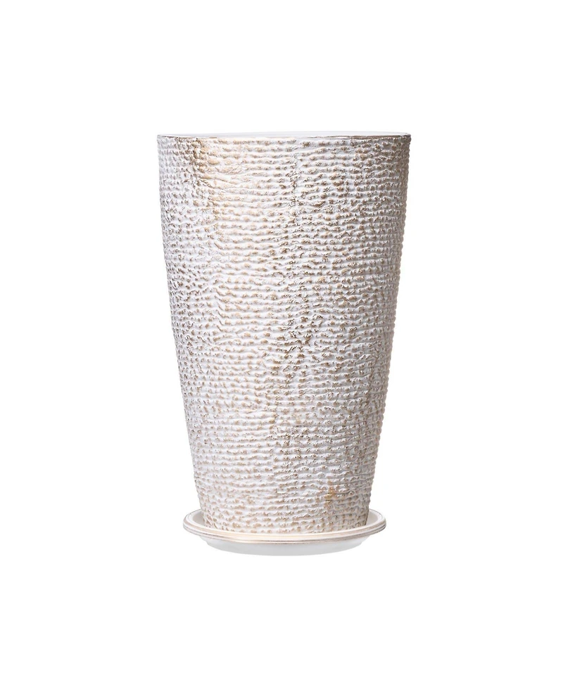Slickblue Tall Round Tapered Plant Pots Set of 2 for Indoor and Outdoor Gardening