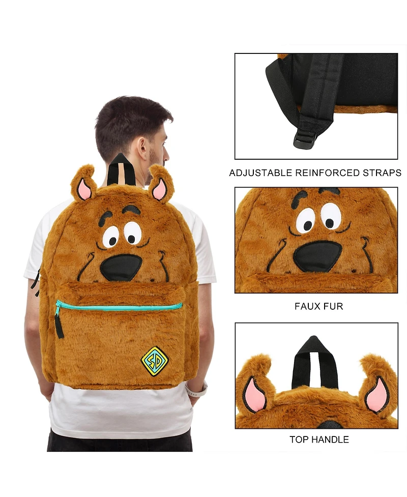 Scooby Doo Plush Scooby & Gang 16.5" Reversible Backpack