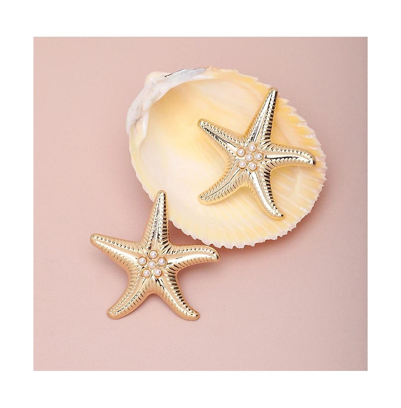 Sohi Starfish Drop Earrings