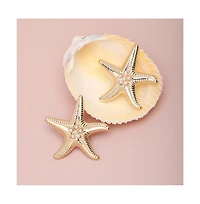 Sohi Starfish Drop Earrings