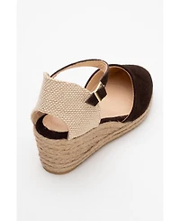 Aldea Leather Platform Espadrille (Women)