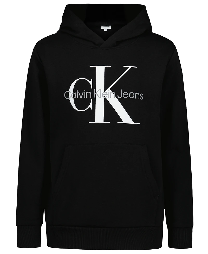 Calvin Klein Big Boys Old School Logo Pull On Hoodie