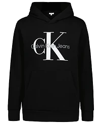 Calvin Klein Big Boys Old School Logo Pull On Hoodie