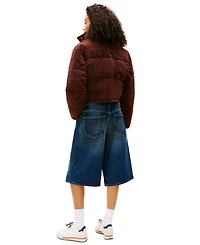 Tommy Jeans Women's Corduroy Cropped Puffer Jacket